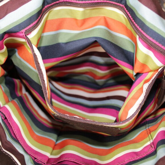 Coach F13757 Lily Legacy Chocolate Brown Shoulder Bag With Turn lock Detail - Picture 10 of 12